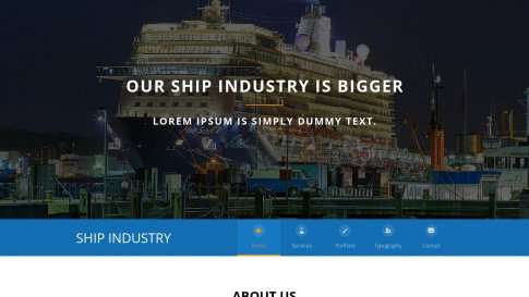 Шаблон дизайна блога "Ship Industry" - фото к элементу №11 от 01.01.2019