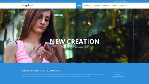 Шаблон дизайна портфолио "Empire" - фото к элементу №4 от 01.01.2019