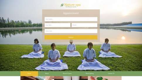 Шаблон дизайна портфолио "Nature Spa" - фото к элементу №3 от 01.01.2019