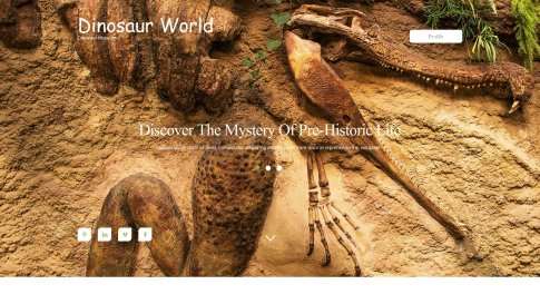Шаблон дизайна лэндинга "Dinosaur World" - фото к элементу №20 от 01.01.2019