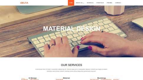 Шаблон дизайна портфолио "Delta" - фото к элементу №11 от 01.01.2019