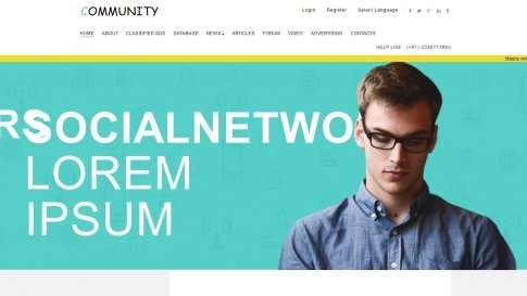 Шаблон дизайна блога "Community" - фото к элементу №16 от 01.01.2019