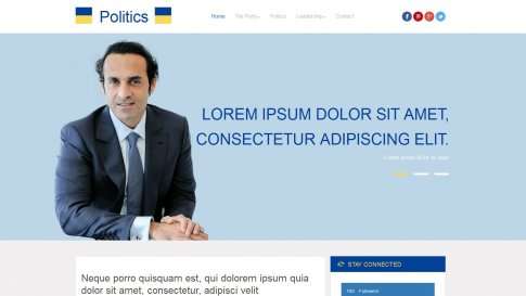 Шаблон дизайна блога "Politics" - фото к элементу №19 от 01.01.2019