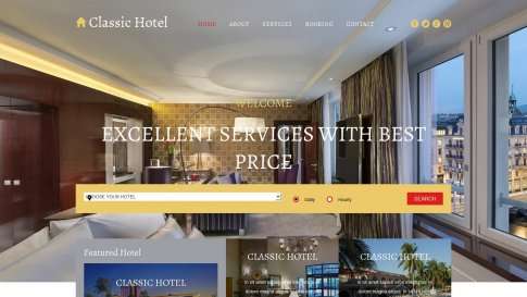Шаблон дизайна блога "Classic Hotel" - фото к элементу №6 от 01.01.2019