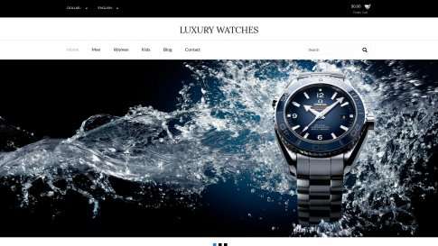 Шаблон дизайна интернет-магазина "Luxury Watches" - фото к элементу №20 от 01.01.2019