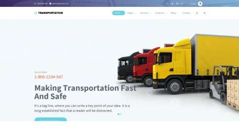 Шаблон дизайна блога "Transportation" - фото к элементу №7 от 01.01.2019