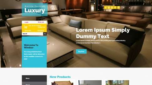 Шаблон дизайна интернет-магазина "Luxury Furnish" - фото к элементу №19 от 01.01.2019