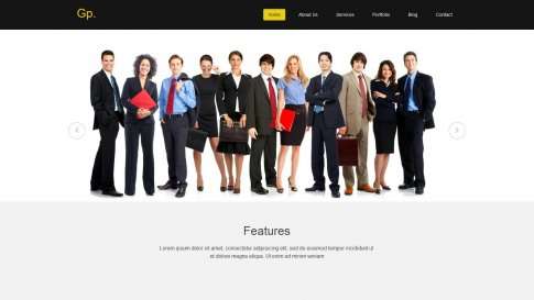 Шаблон дизайна портфолио "Gp" - фото к элементу №16 от 01.01.2019