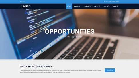 Шаблон дизайна портфолио "Jumbo" - фото к элементу №5 от 01.01.2019