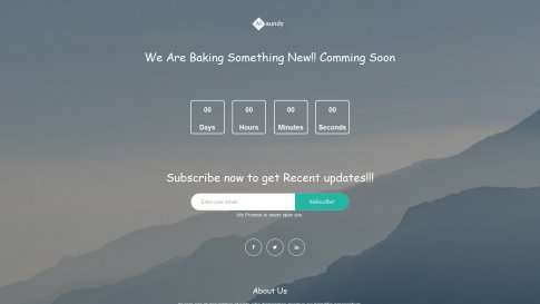 Шаблон дизайна заглушки сайта "Maundy" - фото к элементу №15 от 01.01.2019