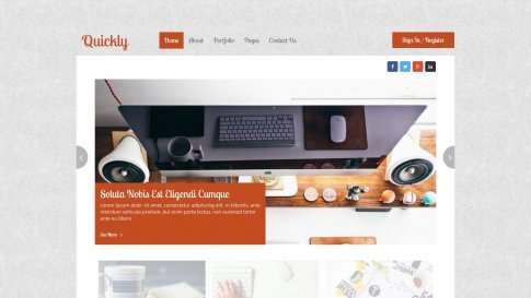 Шаблон дизайна портфолио "Quickly" - фото к элементу №9 от 01.01.2019