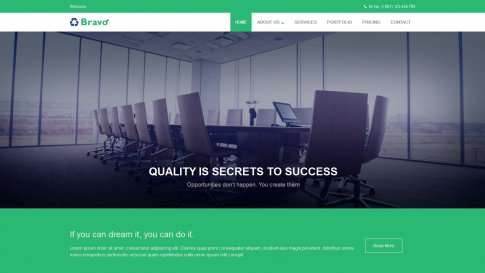 Шаблон дизайна портфолио "Bravo" - фото к элементу №7 от 01.01.2019