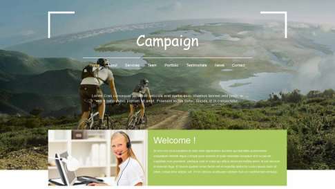 Шаблон дизайна лэндинга "Campaign" - фото к элементу №6 от 01.01.2019