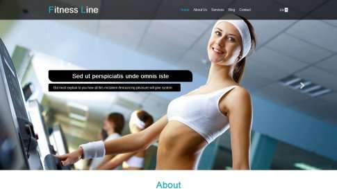 Шаблон дизайна лэндинга "Fitness Line" - фото к элементу №11 от 01.01.2019