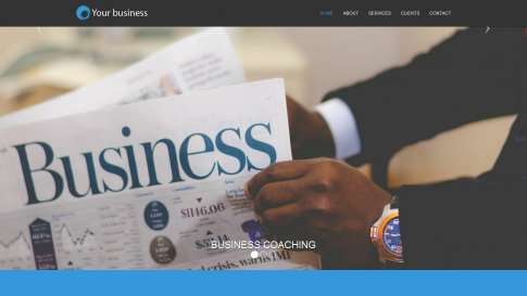 Шаблон дизайна портфолио "Business Services" - фото к элементу №8 от 01.01.2019