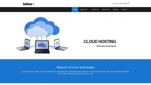 Шаблон дизайна портфолио "InLine" - фото к элементу №19 от 01.01.2019
