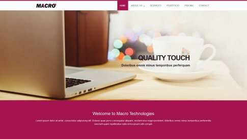 Шаблон дизайна портфолио "Macro" - фото к элементу №16 от 01.01.2019