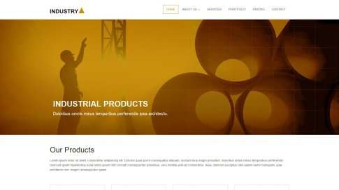 Шаблон дизайна портфолио "Industry" - фото к элементу №16 от 01.01.2019