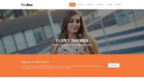 Шаблон дизайна портфолио "Flexbox" - фото к элементу №2 от 01.01.2019