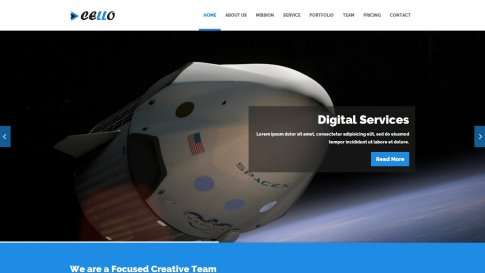 Шаблон дизайна лэндинга "Cello" - фото к элементу №9 от 01.01.2019