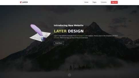 Шаблон дизайна портфолио "Layer" - фото к элементу №8 от 01.01.2019
