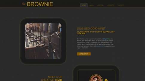 Шаблон дизайна лэндинга "Brownie" - фото к элементу №2 от 01.01.2019