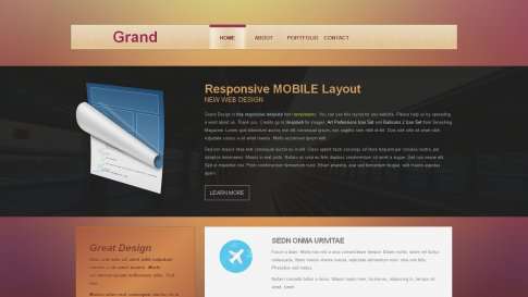 Шаблон дизайна портфолио "Grand" - фото к элементу №17 от 01.01.2019