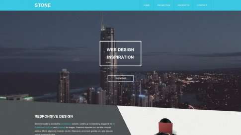 Шаблон дизайна портфолио "Stone" - фото к элементу №1 от 01.01.2019