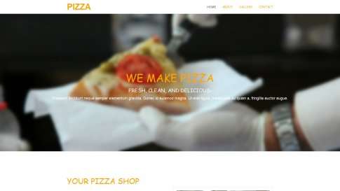 Шаблон дизайна лэндинга "Pizza" - фото к элементу №19 от 01.01.2019
