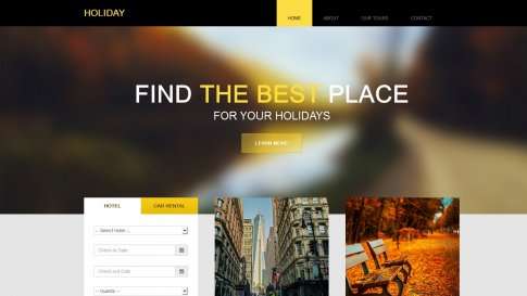 Шаблон дизайна портфолио "Holiday" - фото к элементу №4 от 01.01.2019
