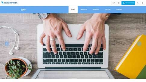 Шаблон дизайна портфолио "Day" - фото к элементу №8 от 01.01.2019