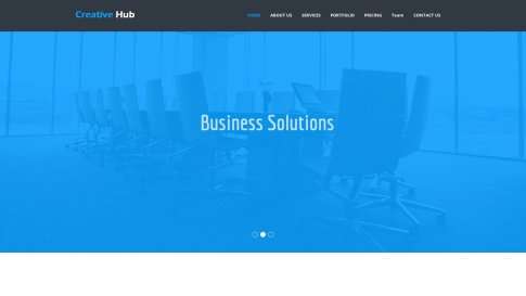 Шаблон дизайна лэндинга "Creative Hub" - фото к элементу №9 от 01.01.2019