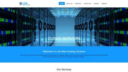 Шаблон дизайна портфолио "Link Web Hosting" - фото к элементу №9 от 01.01.2019