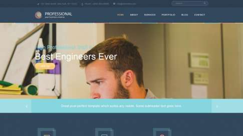 Шаблон дизайна портфолио "Professional" - фото к элементу №6 от 01.01.2019