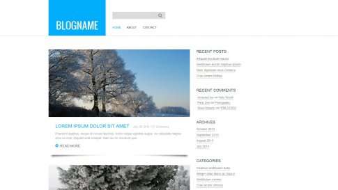 Шаблон дизайна блога "Personal Blog" - фото к элементу №9 от 01.01.2019