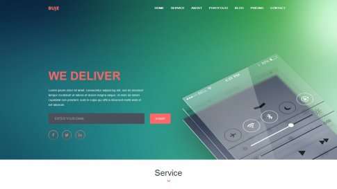 Шаблон дизайна лэндинга "Buje" - фото к элементу №4 от 01.01.2019
