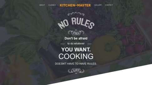 Шаблон дизайна блога "Kitchen Master" - фото к элементу №1 от 01.01.2019