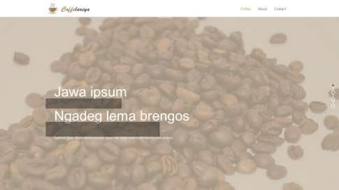 Шаблон дизайна лэндинга "Coffelariya" - фото к элементу №18 от 01.01.2019