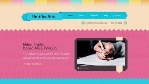 Шаблон дизайна портфолио "Fringila" - фото к элементу №11 от 01.01.2019