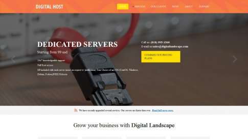 Шаблон дизайна портфолио "Digital Hosting" - фото к элементу №13 от 01.01.2019