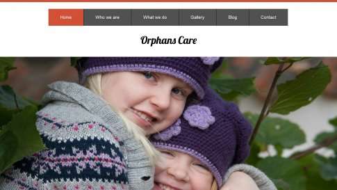 Шаблон дизайна портфолио "Orphans Care" - фото к элементу №8 от 01.01.2019