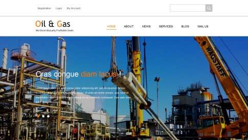 Шаблон дизайна блога "Oil and Gas" - фото к элементу №6 от 01.01.2019