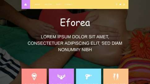 Шаблон дизайна портфолио "Eforea" - фото к элементу №2 от 01.01.2019