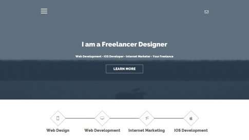 Шаблон дизайна лэндинга "Freelance" - фото к элементу №11 от 01.01.2019