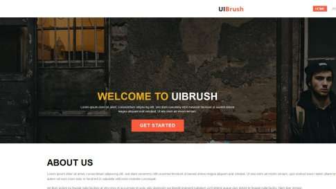 Шаблон дизайна лэндинга "UI Brush" - фото к элементу №15 от 01.01.2019