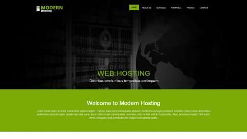 Шаблон дизайна портфолио "Modern Web Hosting" - фото к элементу №14 от 01.01.2019