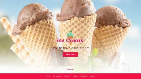 Шаблон дизайна лэндинга "Ice Cream" - фото к элементу №6 от 01.01.2019