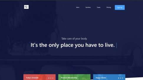 Шаблон дизайна лэндинга "Cardio" - фото к элементу №8 от 01.01.2019