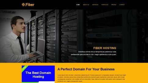 Шаблон дизайна портфолио "Fiber Hosting" - фото к элементу №19 от 01.01.2019