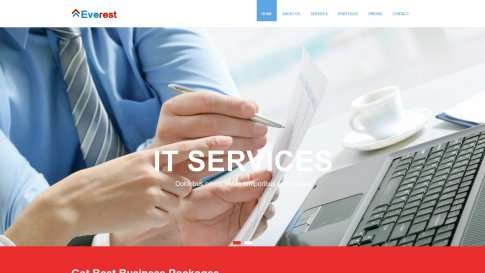 Шаблон дизайна портфолио "Everest Corporate" - фото к элементу №8 от 01.01.2019